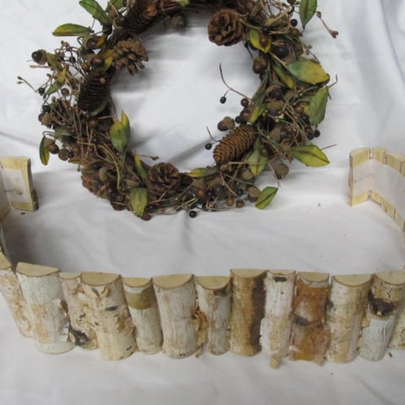 White Birch Bark Tree Decor Birch Bark Tree Decor Rustic Wedding wood decor - Picture 1 of 5